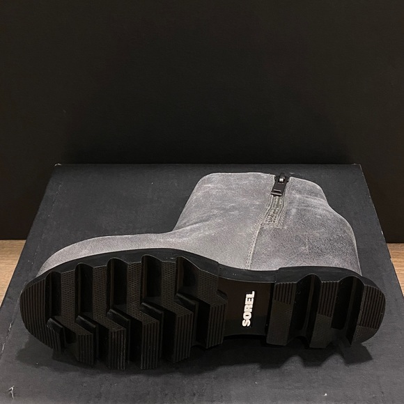 Sorel Black Joan of Artic Wedge III Zip Bootie Ankle Boots Shoes Multi Size NEW - Picture 5 of 5